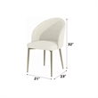 ACME Cora Side Chair (Set-2) in White Fabric