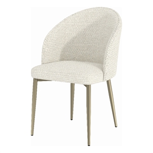 ACME Cora Side Chair (Set-2) in White Fabric