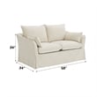 ACME Shane Loveseat w/2 Pillows in Beige Linen