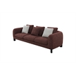 ACME Mardi Sofa w/3 Pillows in Maroon Tweed