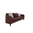 ACME Mardi Sofa w/3 Pillows in Maroon Tweed