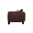 ACME Mardi Sofa w/3 Pillows in Maroon Tweed