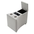 ACME Emee Console w/USB Port in Gray Corduroy