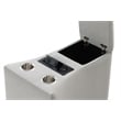 ACME Emee Console w/USB Port in Gray Corduroy