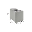 ACME Emee Console w/USB Port in Gray Corduroy