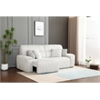 ACME Jaya Power Motion Sofa w/Sleeper & USB Port  in Mondo Grey Corduroy