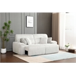 ACME Jaya Power Motion Sofa w/Sleeper & USB Port  in Mondo Grey Corduroy
