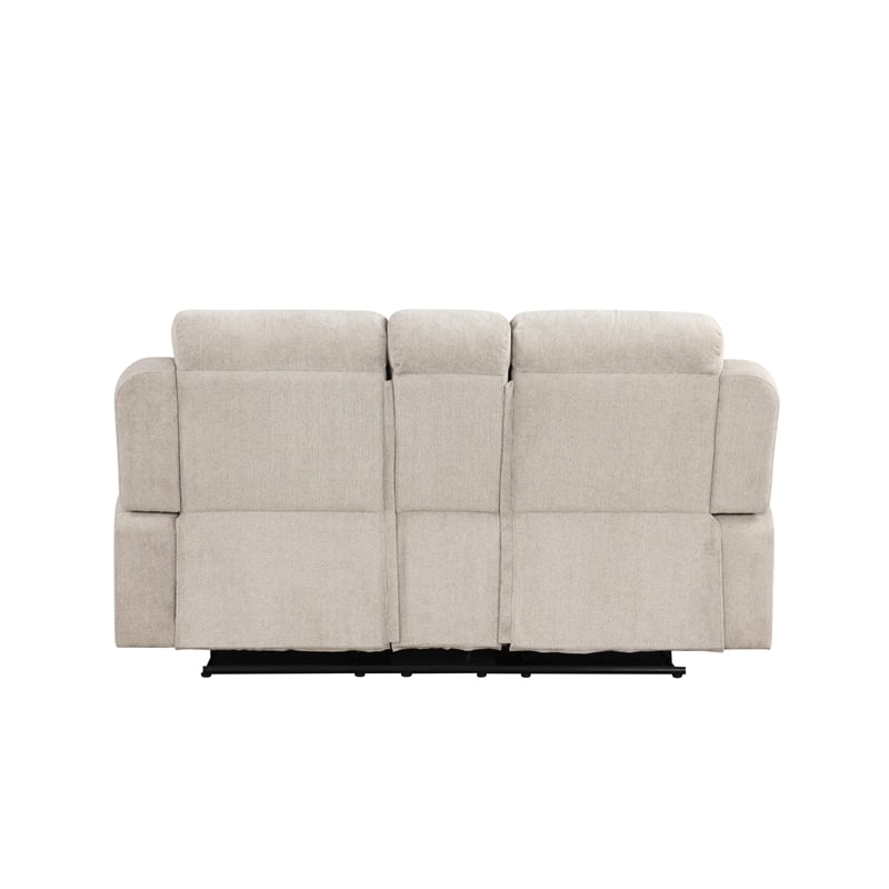 ACME Galya Motion Loveseat w/Console in Light Gray Chenille