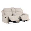 ACME Galya Motion Loveseat w/Console in Light Gray Chenille