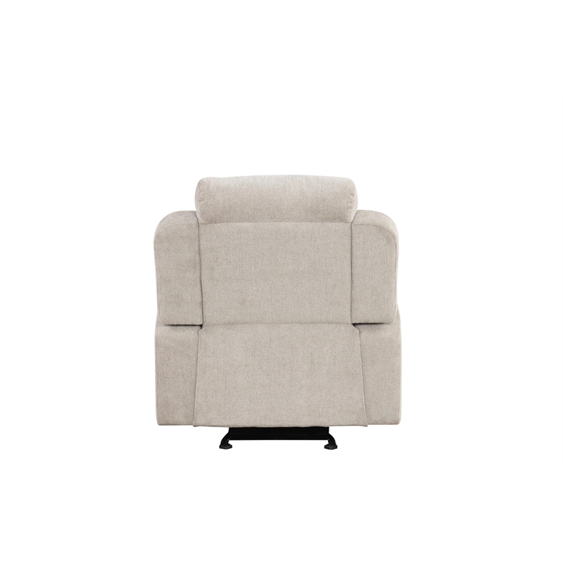 ACME Galya Motion Glider Recliner in Light Gray Chenille
