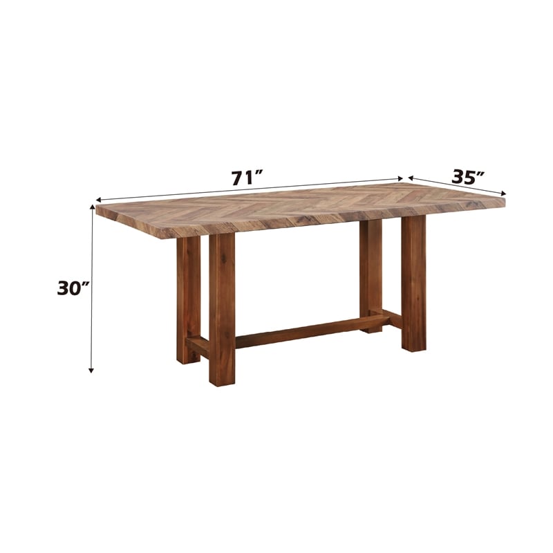ACME Gilsea Dining Table in Brown