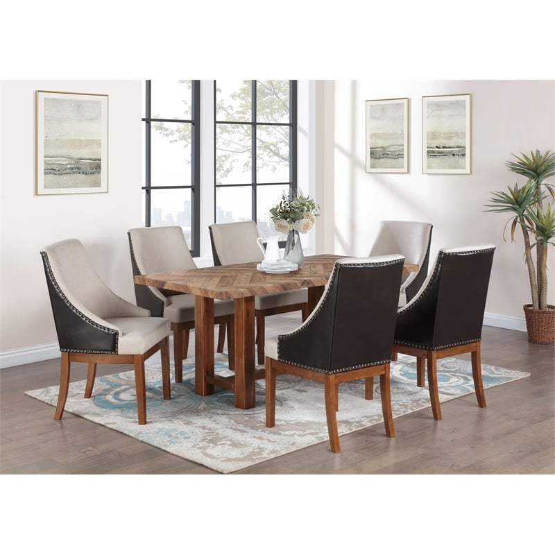 ACME Gilsea Dining Table in Brown