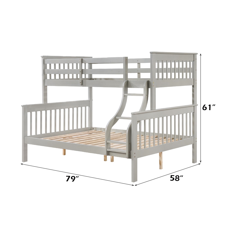 ACME Marita Bunk Bed (T/F) in Gray