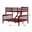 ACME Marita Bunk Bed (T/F) in Cherry