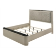 ACME Travonte Queen Bed in Gray Linen & Beige