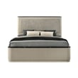 ACME Travonte Queen Bed in Gray Linen & Beige
