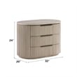 ACME Leanna Nightstand w/USB Port in Light Oak