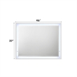 ACME Esther Mirror w/LED in White & Silver High Gloss
