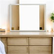 ACME Jehoram Mirror in Beige Linen & Beige