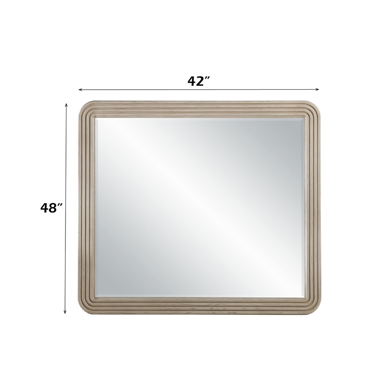 ACME Leanna Mirror in Light Oak