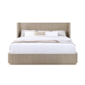 ACME Leanna EK Bed in Light Oak