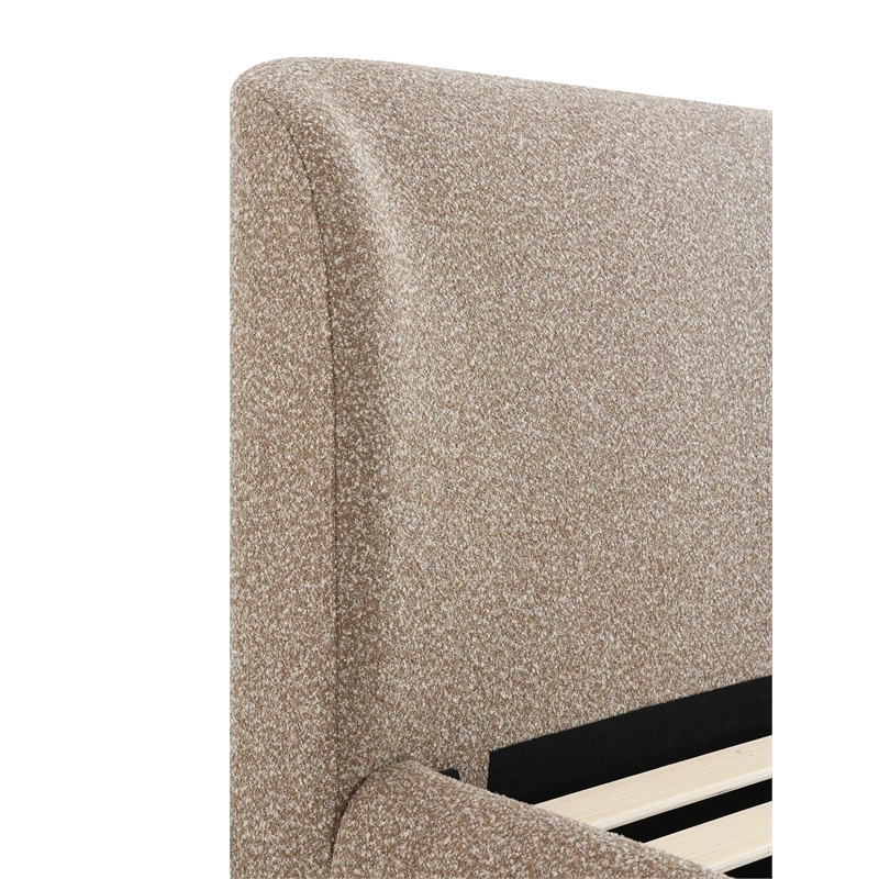 ACME Erica EK Bed in Dark Beige Tweed