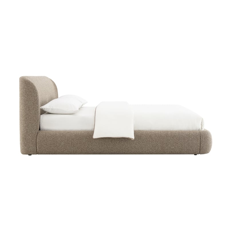 ACME Erica EK Bed in Dark Beige Tweed