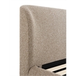 ACME Erica Queen Bed in Dark Beige Tweed