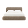 ACME Erica Queen Bed in Dark Beige Tweed