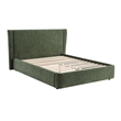 ACME Cheryl Full Bed in Dark Green Chenille