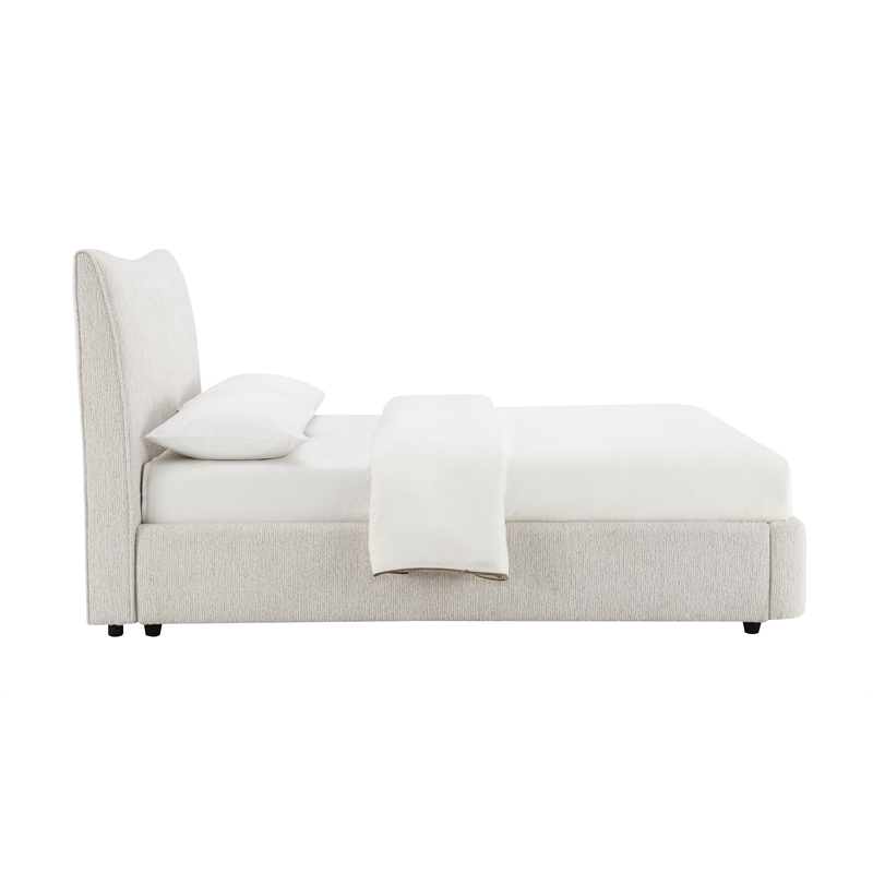 ACME Renee Full Bed in Aperol Beige Chenille