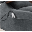 ACME Kayla Power Recliner w/Lift & Heating & Massage in Gray Chenille