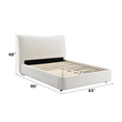 ACME Renee Queen Bed in Aperol Beige Chenille