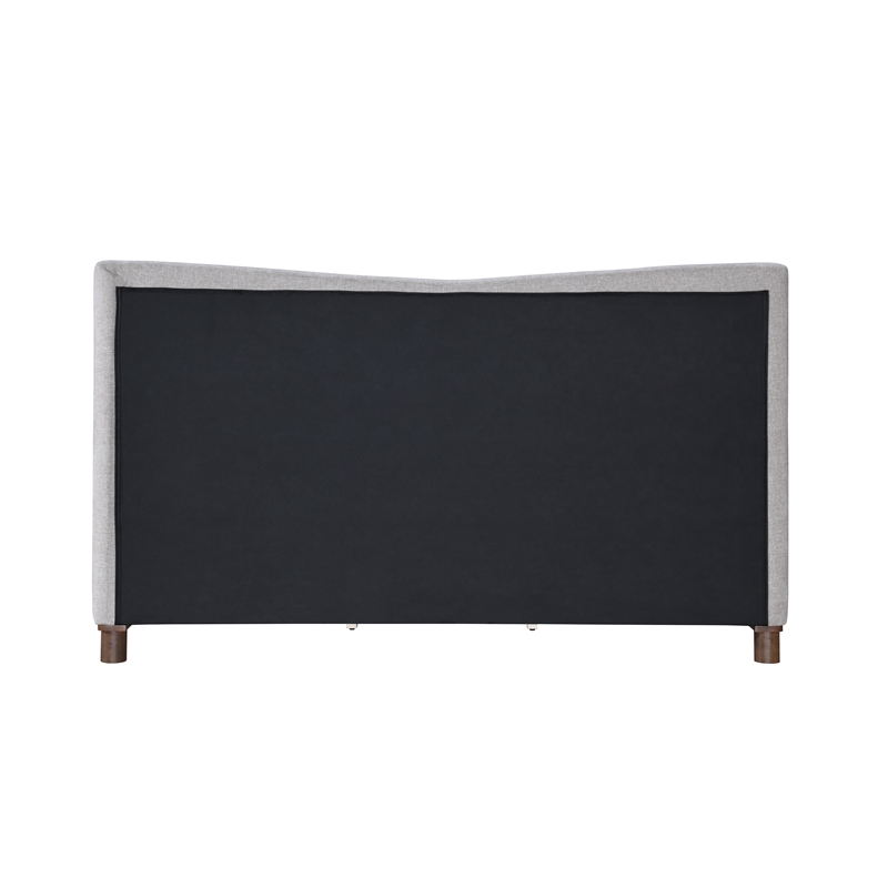 ACME Melbourne Eastern King Bed  in Gray Chenille
