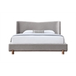 ACME Melbourne Eastern King Bed  in Gray Chenille