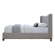 ACME Melbourne Eastern King Bed  in Gray Chenille