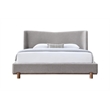 ACME Melbourne Queen Bed in Gray Chenille