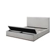 ACME Boxter Eastern King Bed w/Storage in Gray Linen