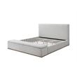 ACME Boxter Eastern King Bed  in Gray Fabric