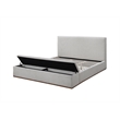 ACME Boxter Eastern King Bed  in Gray Fabric
