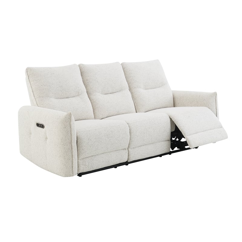 ACME Lalisa Power Motion Sofa w/USB Port  in Cream Chenille