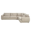 ACME Jonina Sectional Sofa w/4 Pillows in Beige Chenille