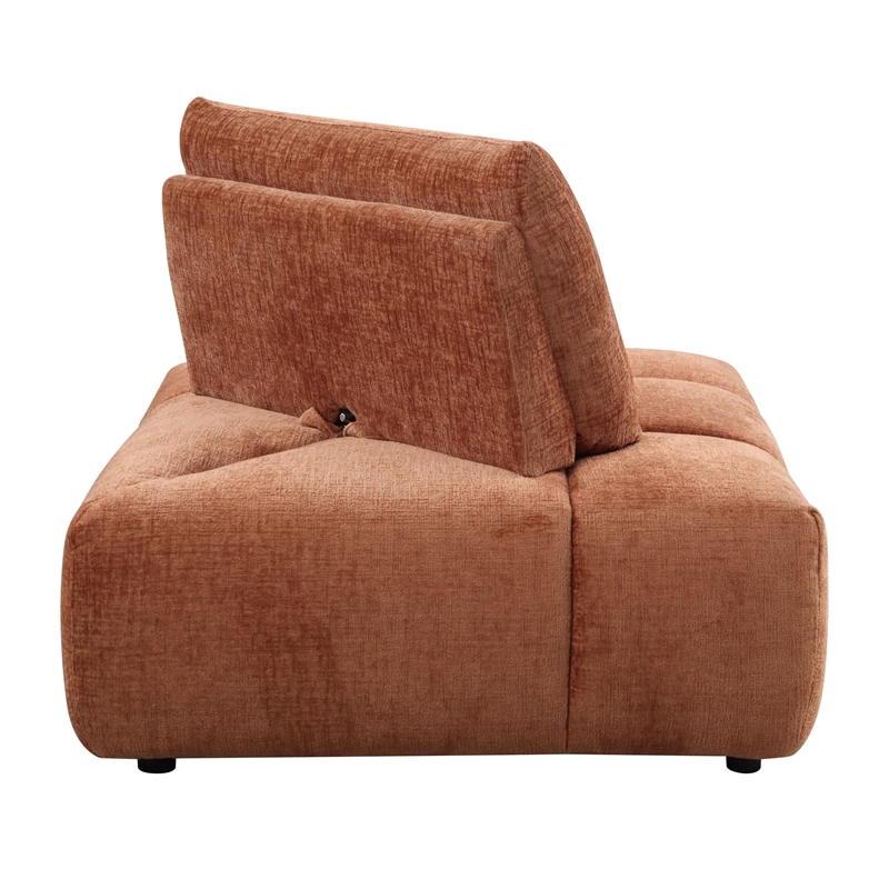 ACME Loanna Modular - Wedge in Coral Red  Linen