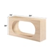 ACME Inca Console Table in Travertine Stone