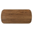 ACME Delina Dining Table in Chenille & Walnut