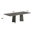 ACME Venezia Dining Table in Gray