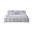 ACME Hannah Queen Bed in Gray Chenille