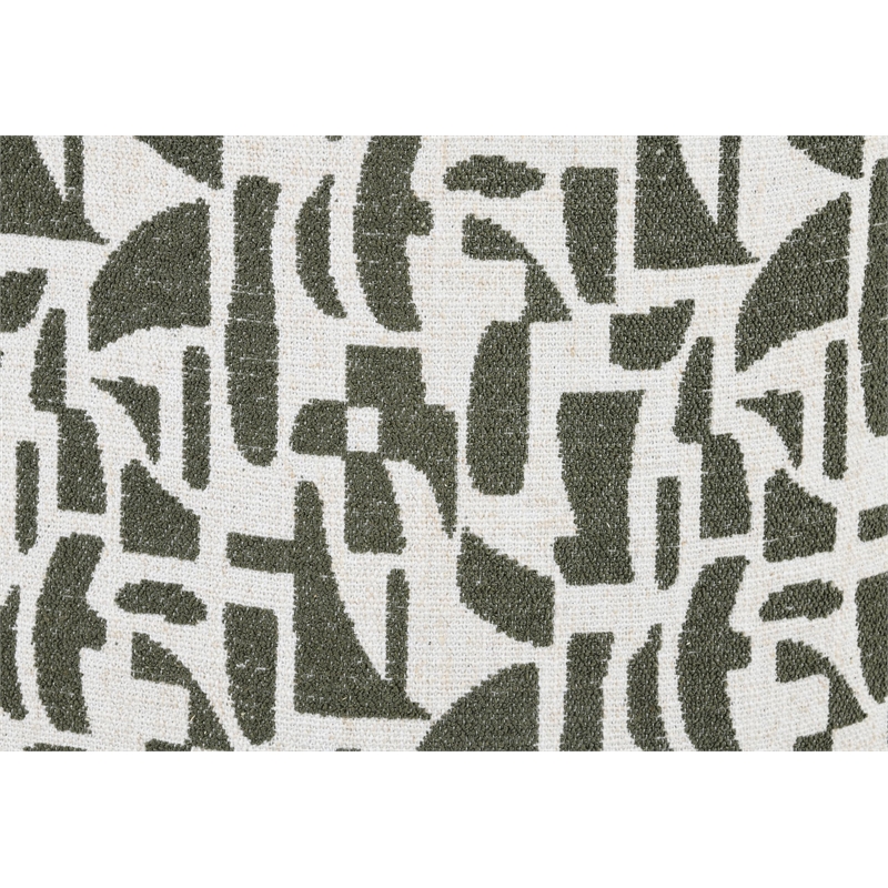 ACME Priel Accent Chair w/Swivel in Green Pattern Fabric