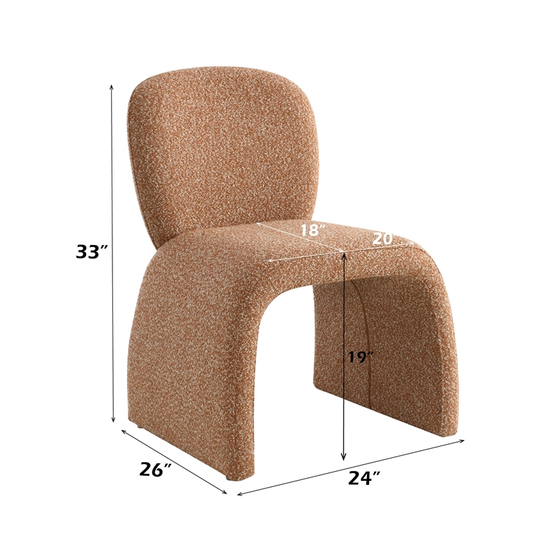 ACME Luke Accent Chair  (Set-2) in Brown Fabric