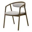 ACME Delina Side Chair in Chenille & Walnut